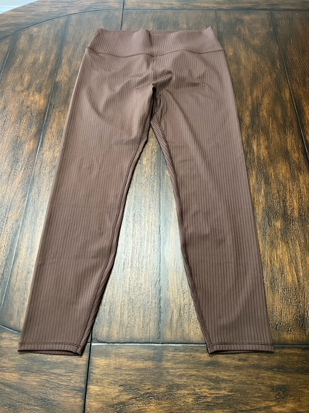 Vuori Inversion Rib Legging 7/8 Ankle Length Stretch Active Java Brown Small - Picture 2 of 10
